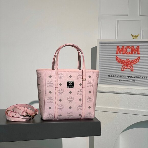 MCM Handbags - NWT MCM Pink Tote Bag